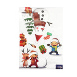 Maxbell Christmas Snowman Wall Mirror Window Sticker DIY Decal Self Clings Decor