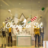 Maxbell Christmas Snowman Wall Mirror Window Sticker DIY Decal Self Clings Decor