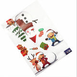 Maxbell Christmas Snowman Wall Mirror Window Sticker DIY Decal Self Clings Decor