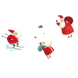 Maxbell Happy New Year Santa Claus Wall Window Sticker DIY Decal Self Clings Decor