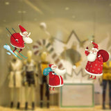 Maxbell Happy New Year Santa Claus Wall Window Sticker DIY Decal Self Clings Decor