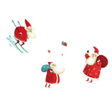 Maxbell Happy New Year Santa Claus Wall Window Sticker DIY Decal Self Clings Decor