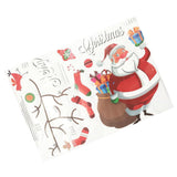 Maxbell Christmas Santa Claus Stockings Mirror Window Clings Sticker Decals Decor
