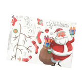 Maxbell Christmas Santa Claus Stockings Mirror Window Clings Sticker Decals Decor