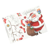 Maxbell Christmas Santa Claus Stockings Mirror Window Clings Sticker Decals Decor