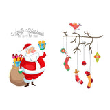 Maxbell Christmas Santa Claus Stockings Mirror Window Clings Sticker Decals Decor