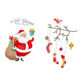 Maxbell Christmas Santa Claus Stockings Mirror Window Clings Sticker Decals Decor