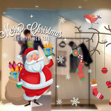 Maxbell Christmas Santa Claus Stockings Mirror Window Clings Sticker Decals Decor