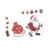Maxbell Christmas Santa Claus Glass Door Mirror Window Clings Sticker Decals Decor