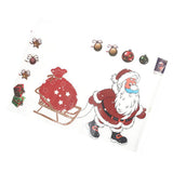 Maxbell Christmas Santa Claus Glass Door Mirror Window Clings Sticker Decals Decor