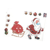 Maxbell Christmas Santa Claus Glass Door Mirror Window Clings Sticker Decals Decor