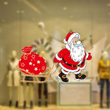 Maxbell Christmas Santa Claus Glass Door Mirror Window Clings Sticker Decals Decor