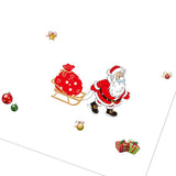 Maxbell Christmas Santa Claus Glass Door Mirror Window Clings Sticker Decals Decor
