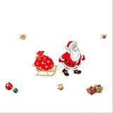 Maxbell Christmas Santa Claus Glass Door Mirror Window Clings Sticker Decals Decor