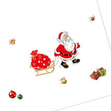 Maxbell Christmas Santa Claus Glass Door Mirror Window Clings Sticker Decals Decor