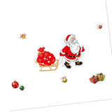 Maxbell Christmas Santa Claus Glass Door Mirror Window Clings Sticker Decals Decor