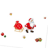 Maxbell Christmas Santa Claus Glass Door Mirror Window Clings Sticker Decals Decor