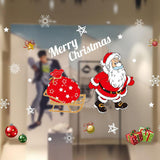 Maxbell Christmas Santa Claus Glass Door Mirror Window Clings Sticker Decals Decor