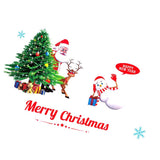 Maxbell Christmas Santa Claus Snowman Window Clings Sticker Decals Decorations