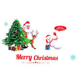 Maxbell Christmas Santa Claus Snowman Window Clings Sticker Decals Decorations
