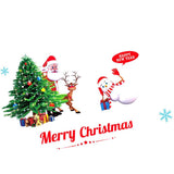 Maxbell Christmas Santa Claus Snowman Window Clings Sticker Decals Decorations