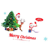 Maxbell Christmas Santa Claus Snowman Window Clings Sticker Decals Decorations