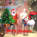 Maxbell Christmas Santa Claus Snowman Window Clings Sticker Decals Decorations