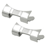 Maxbell 2 Piece Premium Stainless Steel Watch Strap Link Curved End Repair Part 24mm