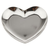 Maxbell Metal Heart-Shaped Jewelry Holder Storage Trays Dish Plate Platter Silver