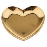 Maxbell Metal Heart-Shaped Jewelry Holder Storage Trays Dish Plate Platter Golden