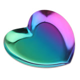 Maxbell Metal Heart-Shaped Jewelry Holder Storage Trays Dish Plate Platter Colorful