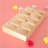 Maxbell Solid Wood 10 Slot Box for Earrings Necklace Display Organizer Showcase