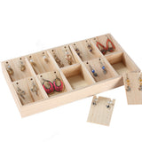 Maxbell Solid Wood 10 Slot Box for Earrings Necklace Display Organizer Showcase