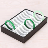 Maxbell Bangle Bracelet Trays with 20 Slot Inserts for Jewelry Display Holder White