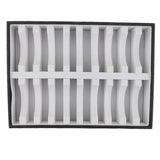 Maxbell Bangle Bracelet Trays with 20 Slot Inserts for Jewelry Display Holder White