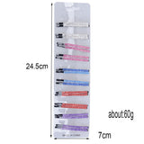 Maxbell 20 Pieces Rhinestone Decorative Pins Barrettes Updo Hair Clip Colorful