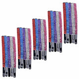 Maxbell 20 Pieces Rhinestone Decorative Pins Barrettes Updo Hair Clip Colorful