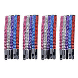Maxbell 20 Pieces Rhinestone Decorative Pins Barrettes Updo Hair Clip Colorful