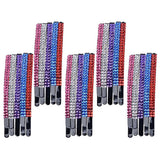 Maxbell 20 Pieces Rhinestone Decorative Pins Barrettes Updo Hair Clip Colorful