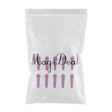 Maxbell 50Pcs Snap Hair Clips Cute Kids Girls Hairpin Duck-Bill Clips Gift Purple