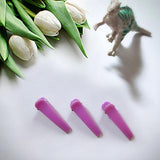 Maxbell 50Pcs Snap Hair Clips Cute Kids Girls Hairpin Duck-Bill Clips Gift Purple