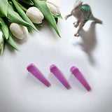Maxbell 50Pcs Snap Hair Clips Cute Kids Girls Hairpin Duck-Bill Clips Gift Purple