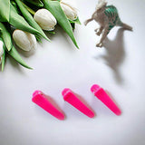 Maxbell 50Pcs Snap Hair Clips Cute Kids Girls Hairpin Duck-Bill Clips Gift Rose Red