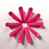 Maxbell 50Pcs Snap Hair Clips Cute Kids Girls Hairpin Duck-Bill Clips Gift Rose Red