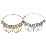 Maxbell Vintage Bohemian Rhinestone Coin Tassel Wedding Gypsy Waist Belt Golden