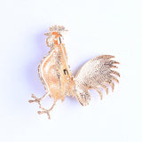 Maxbell Lovely Crystal Cock Rooster Brooch Christmas Birthday Jewelry Collar Pin