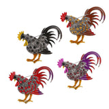 Maxbell Cute Rhinestone Cock Rooster Animal Brooch Pins Christmas Kids Gift Coffee