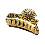 Women Leopard Large Hair Claw Grip Clips Pin Hair Clamps Clasp Makeup Tools Dark Leopard L