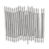 Maxbell 20Pcs Stainless Steel Spring Bars for Attaching Watch Band Buckle 1.3mm 20mm