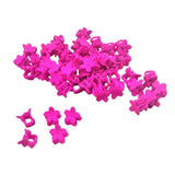 Maxbell 50pcs Mini Claw Styles Baby Kids Girls HairPin Hair Clip Jewelry Rose Red